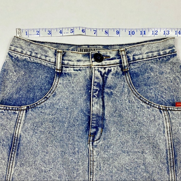 Vintage Jordache Acid Wash High Waist Denim Pencil Skirt - Picture 11 of 14